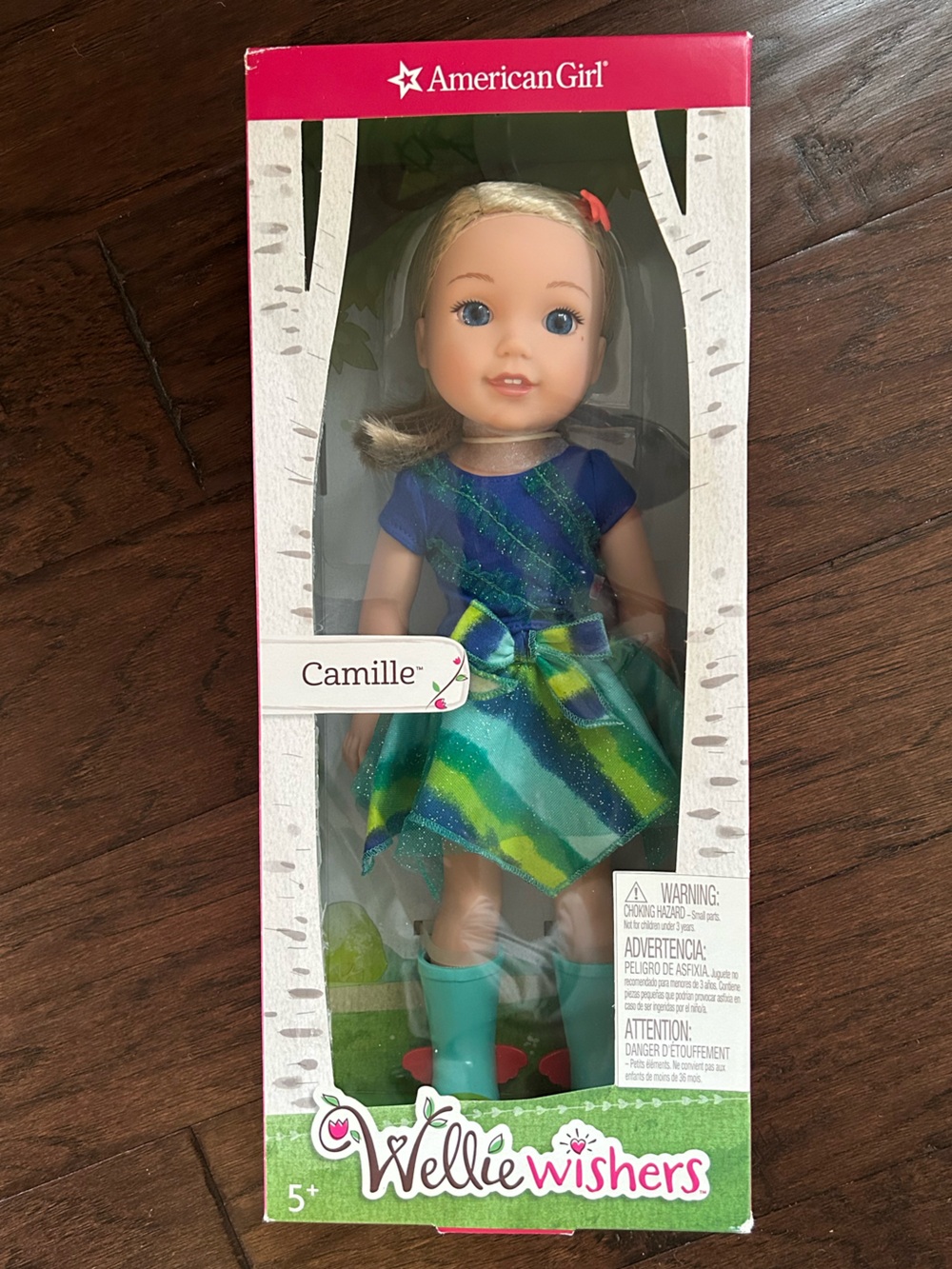 Brand New American Girl Wellie Wishers Camille Doll 2021